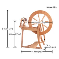 Ashford Traditional Spinning Wheel - Double Drive -Alexandro Shop ASH DDSWb 23704.1580226120