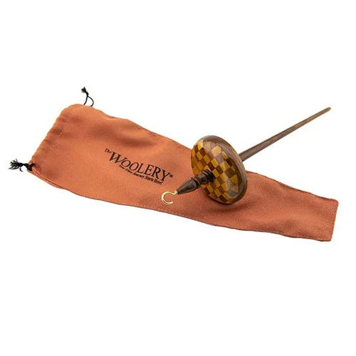 Woolery Premium Drop Spindle - Checkerboard 5 Woolery Premium Drop Spindle - Checkerboard - Image 3