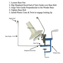 Rosie's Jumbo Yarn Ball Winder -Alexandro Shop Instructions 76718.1587132765