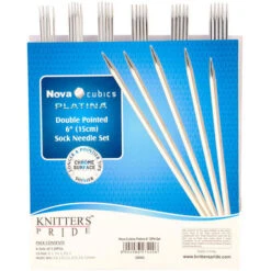 Nova Cubics Platina Double Pointed 6" Sock Needle Set