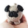 The Pudgy Rabbit Crochet Kit - Pug -Alexandro Shop TPR SQ2110285b 25960.1679148629