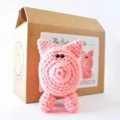 The Pudgy Rabbit Crochet Kit - Pig -Alexandro Shop TPR SQ4831365 89669.1698069848