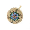 Galina Hand Painted Drop Spindle - Pink Blue Green Flower -Alexandro Shop VEL POS S03 70117.1568815193