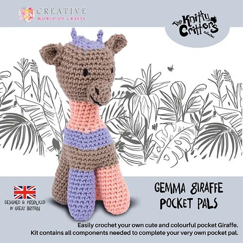 Knitty Critters Amigurumi Kit - Gemma Giraffe 4 Knitty Critters Amigurumi Kit - Gemma Giraffe - Image 2